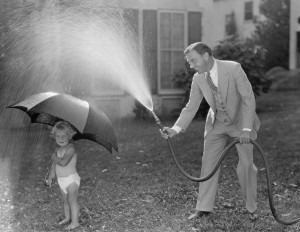 Sprinkler hose - let your employers have fun with summer with flex time, picnics, etc