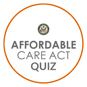 Seal with a Affordable Care Act Quiz title