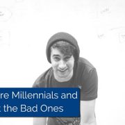 Millennial staring into the camera with a hat on. Title - How to hire millennials and week out the bad ones