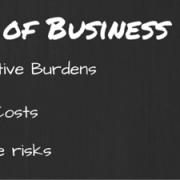 Image of the ABC's of Business Protection. A - Administrative Burdens, B - Business Costs, C - Compliance risks