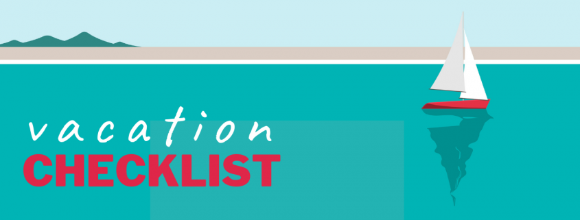 vacation checklist banner image